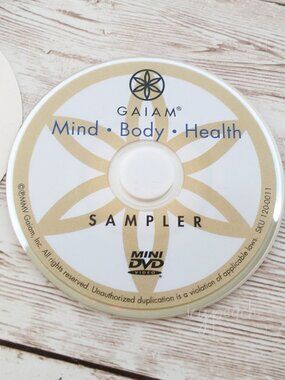 GAIAM Sampler Mini DVD (Disc Only) Exercise Fitness Mind Body Health Video